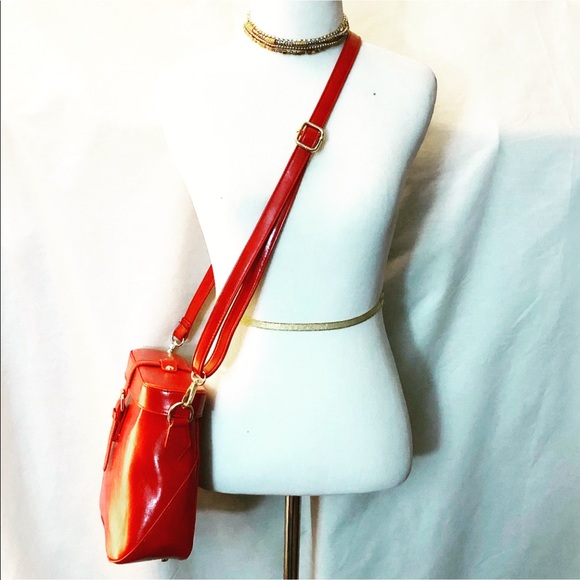 New Vintage Design Bag Cognac Color - Picture 6 of 6